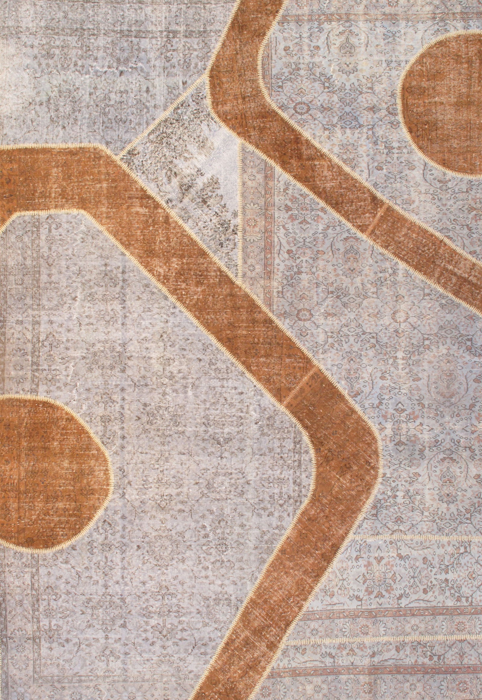 Gray Turkish Patchwork 8' X 12': Gray Turkish Patchwork 8' X 12' - New, Turkish, Hand-Knotted, Wool, 300 -D07057- 862.This item is part of our fine auction collection which includes many fine home accessories including antique rugs,