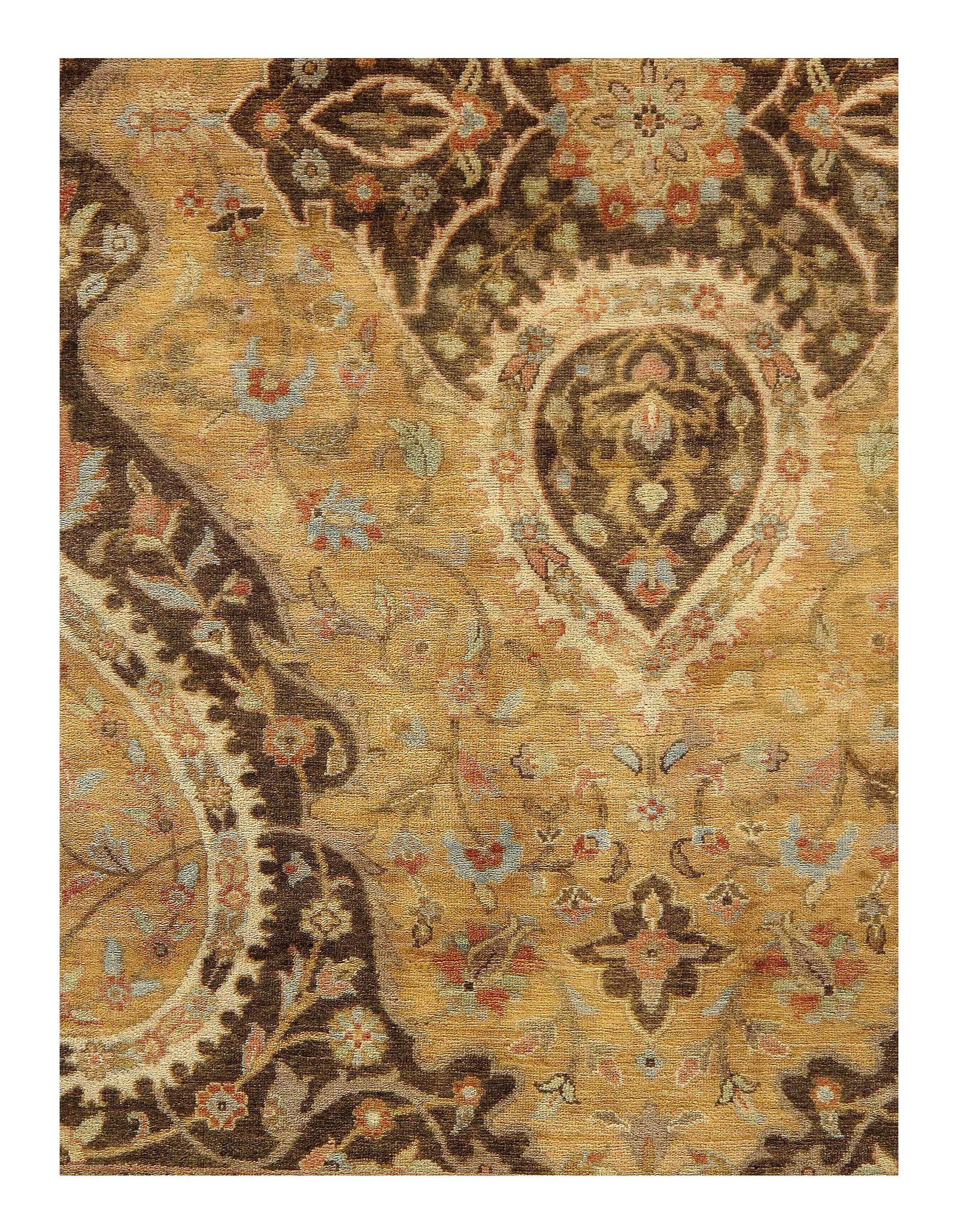 Ivory Tabriz Design 6' X 9' - 3