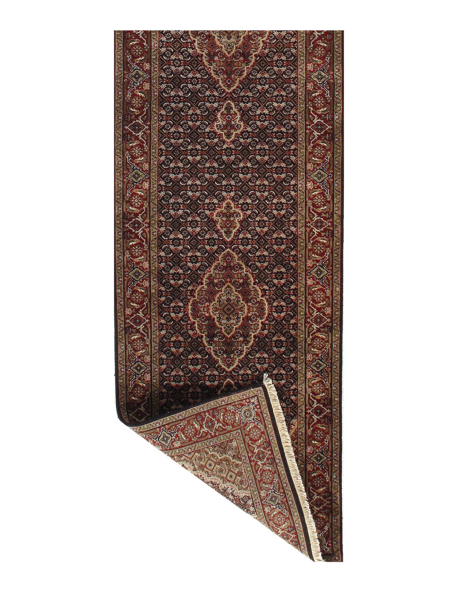 Black Tabriz Runner 2'6" X 12' - 3