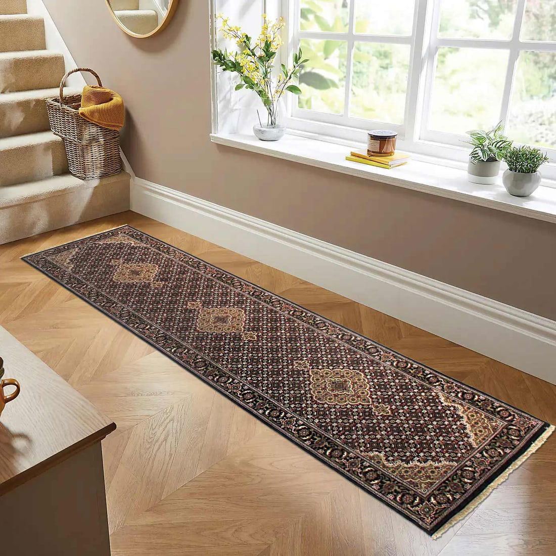 Black Tabriz Runner 2'5" X 10' - 4