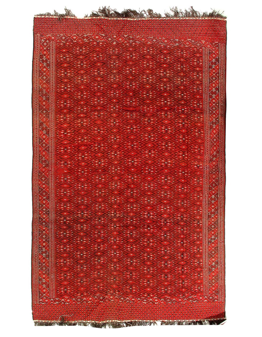 Rust Hand woven fine Sumac Kilim rug 7'5"X 12': Rust Hand woven fine Sumac Kilim rug 7'5"X 12' - CIRCA 1950, Sumak, Hand-Woven, Lamb's Wool, 300 -51910- 862.This item is part of our fine auction collection which includes many fine home accessories