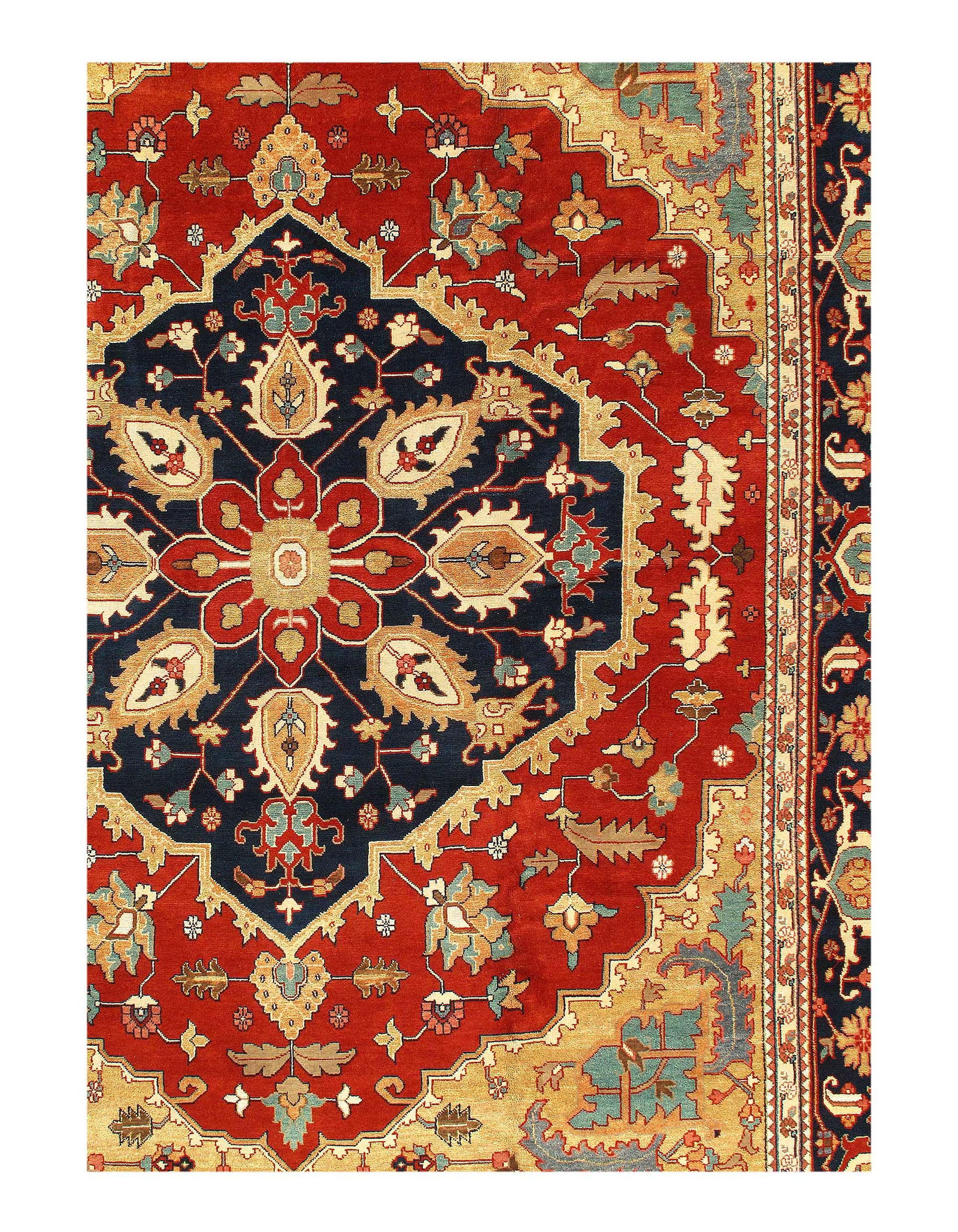 Rust Persian serapi design 12' X 15' - 2