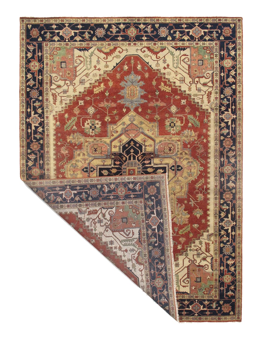 Rust Persian Serapi P-10B design 9' x 12' - 2