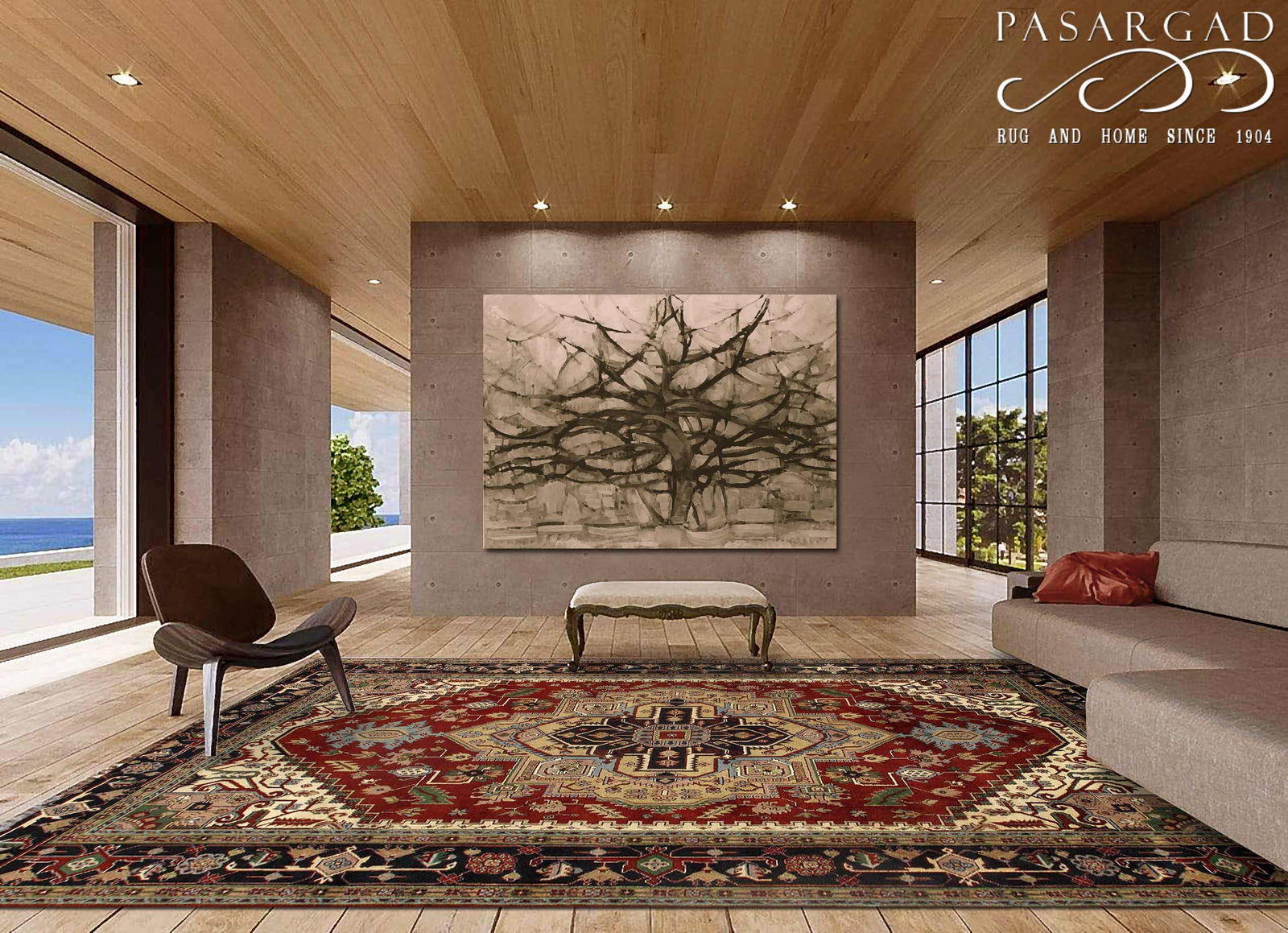 Serapi Design Hand-Knotted 9'11" X 13'7" - 4