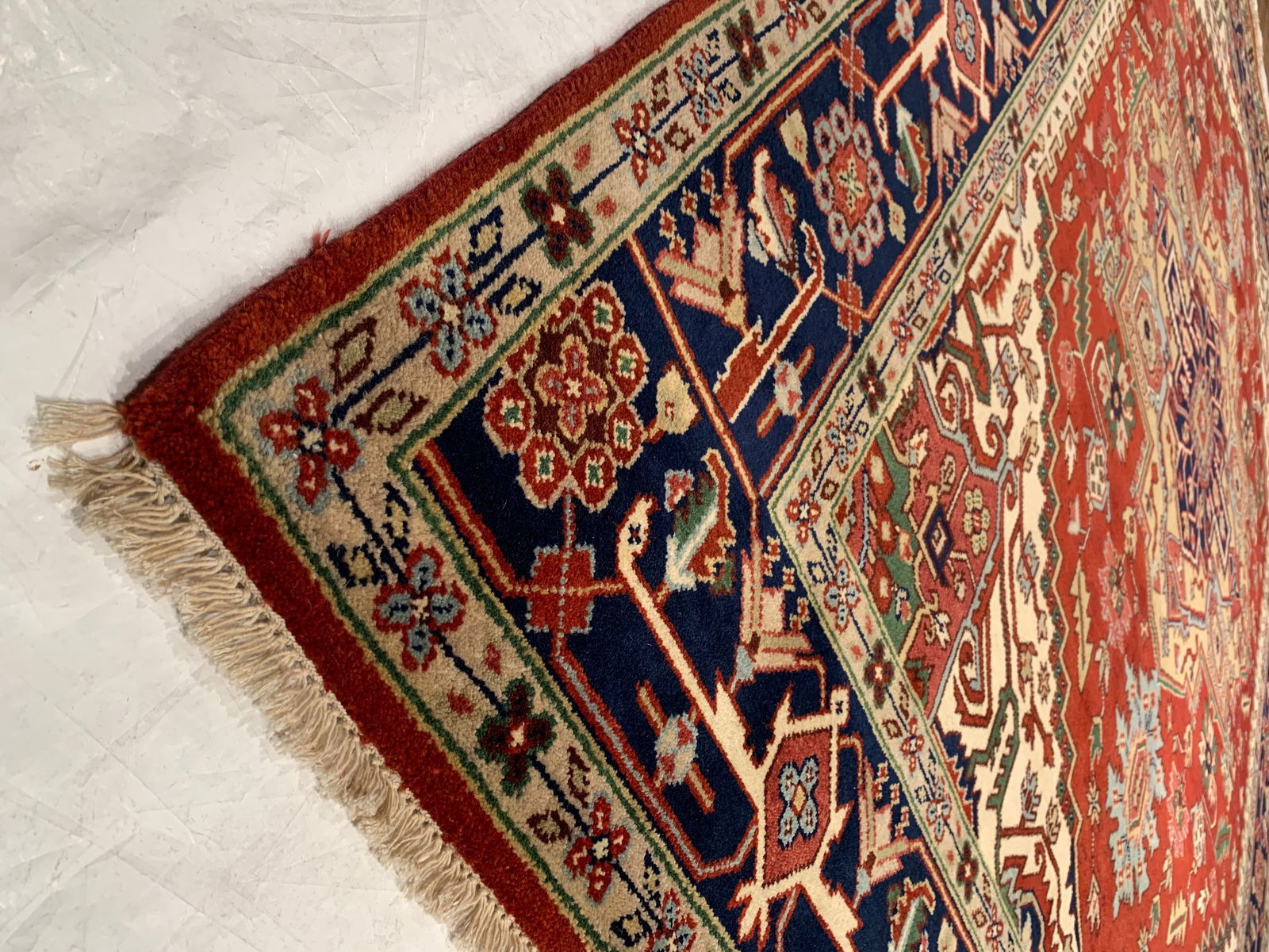 Rust Fine Hand-Knotted Serapi Design 9' X 12' - 6