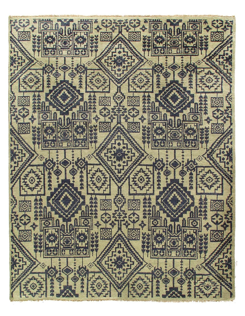 Fine Hand Knotted Mamluk rug 8'1'' X 10'1'': Fine Hand Knotted Mamluk rug 8'1'' X 10'1'' - New, Mamluk, Hand-Knotted, Lamb's Wool, 300 -D12464- 862.This item is part of our fine auction collection which includes many fine home accessories