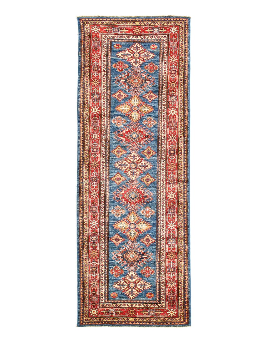 Fine Hand Knotted Kazak runner 2'9"X 8'4" (1 of 3)