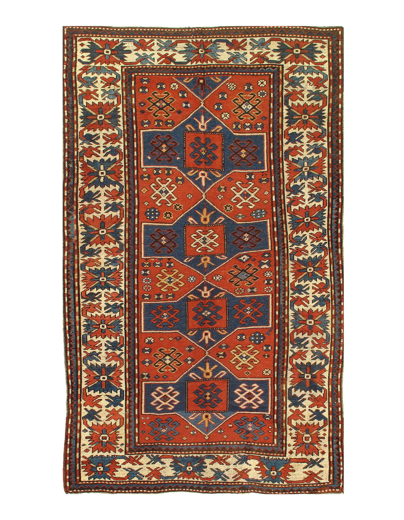 Rust Antique Russain Kazak 5' 1'' X 8' 5'' (1 of 4)
