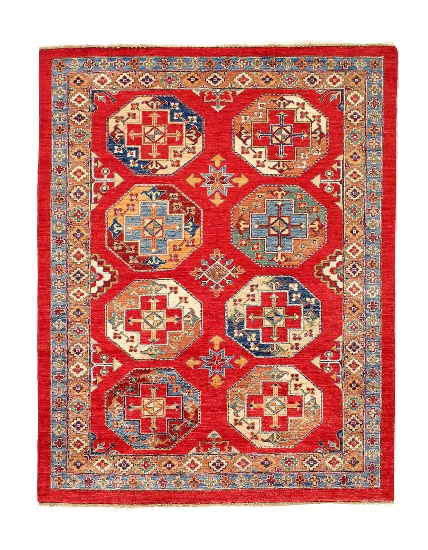 Super Fine Hand knotted Kazak rug 5'11'' X 6'1'' (1 of 3)