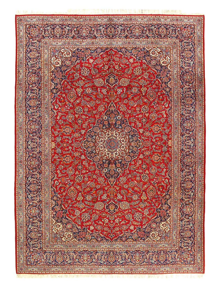 Fine Hand Persian Kashan rug 9'3'' X 12'11'' (1 of 3)