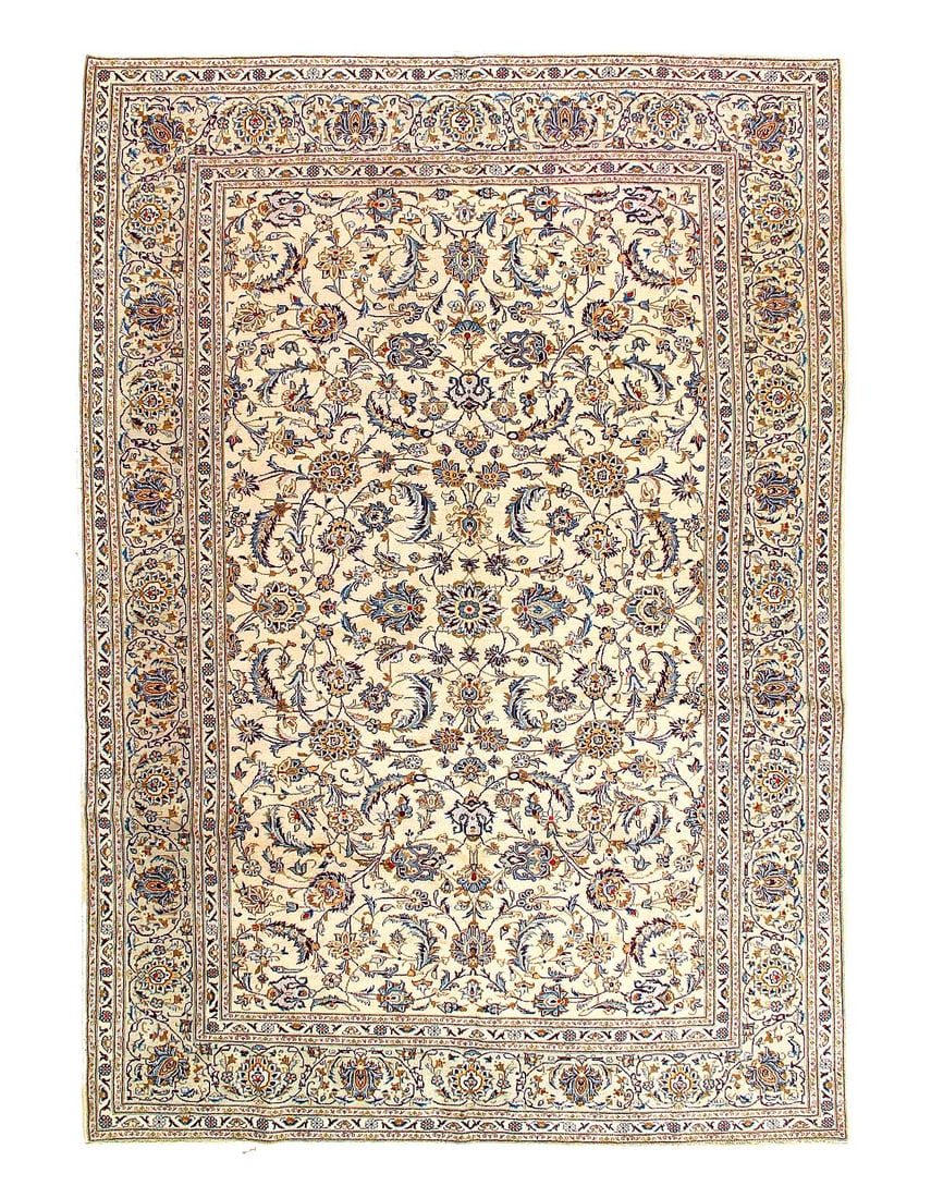 Persian Hand knotted Vintage Kashan rug 8'5"X12' (1 of 3)