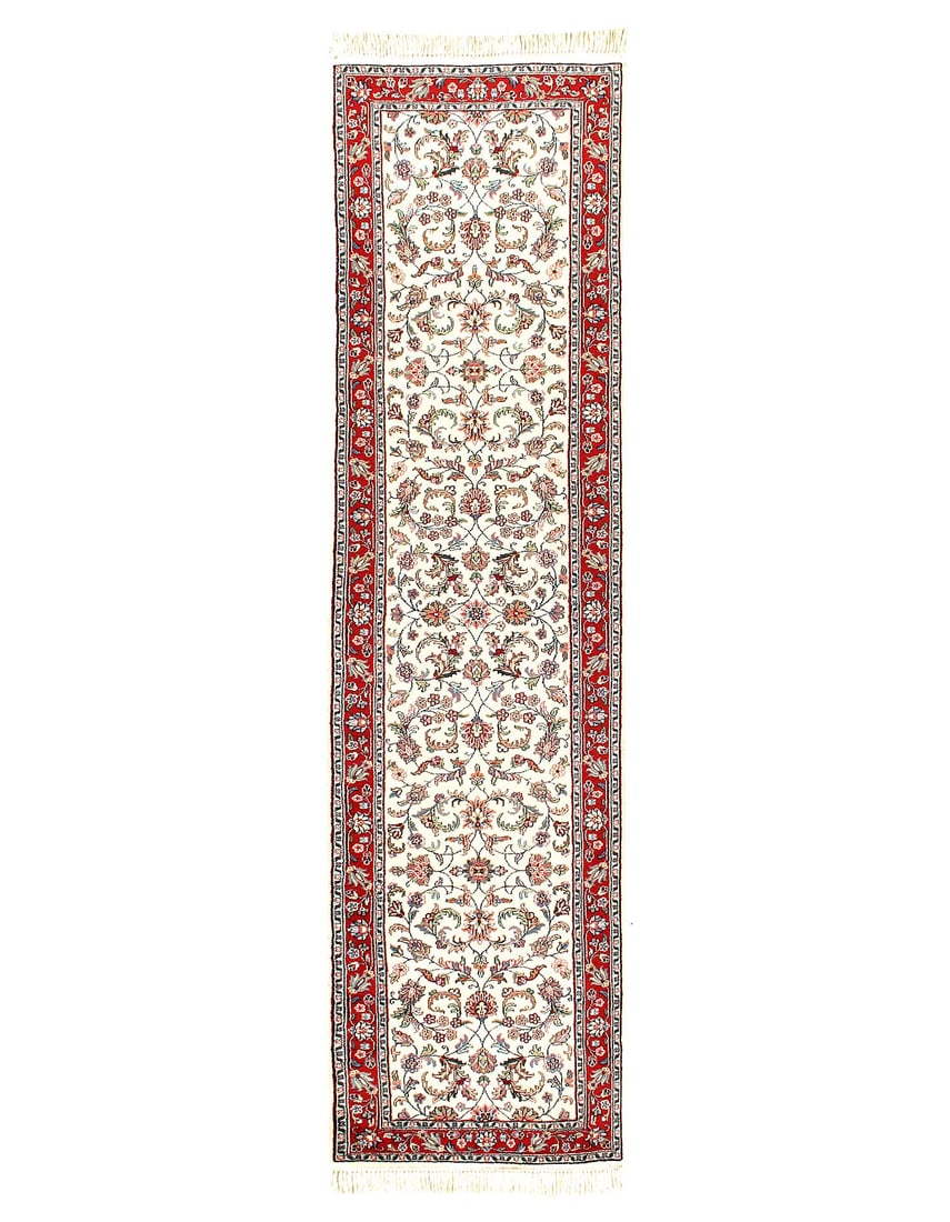 Fine Hand Knotted Persian Kashan design runner 2'6'' X 9'11'': Fine Hand Knotted Persian Kashan design runner 2'6'' X 9'11'' - New, Kashan, Hand-Knotted, Lamb's Wool, 300 -53596- 862.This item is part of our fine auction collection which includes many fine home a