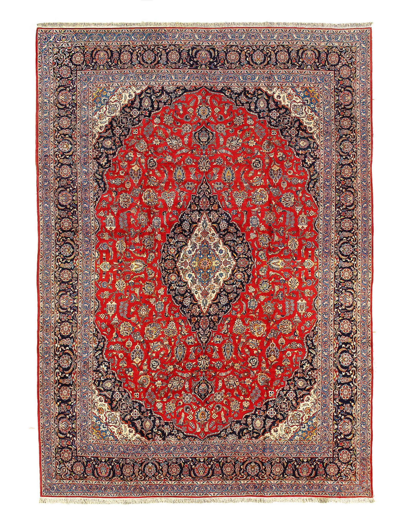 Persian Kashan Hand-Knotted Rug 12'1"x17'1" (1 of 4)
