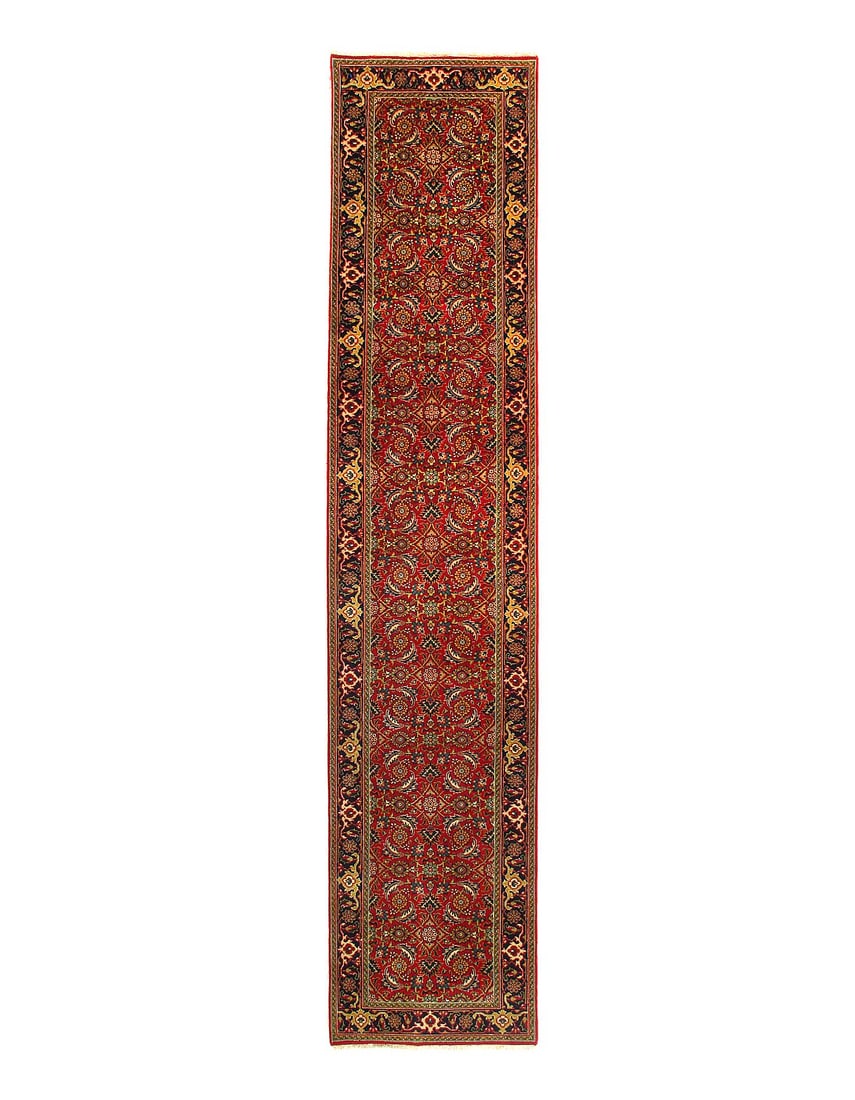 Fine Hand Knotted Herati runner 2' X 9'11'': Fine Hand Knotted Herati runner 2' X 9'11'' - New, Herati, Hand-Knotted, Lamb's Wool, 300 -D13063- 862.This item is part of our fine auction collection which includes many fine home accessories includ