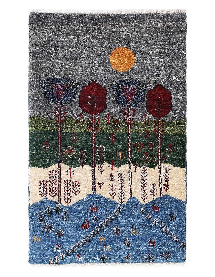 Fine Hand knotted Persian Gabbeh 2'X 3': Fine Hand knotted Persian Gabbeh 2'X 3' - NEW, Gabbeh, Hand-Knotted, Lamb's Wool, 300 -D13554- 862.This item is part of our fine auction collection which includes many fine home accessories including