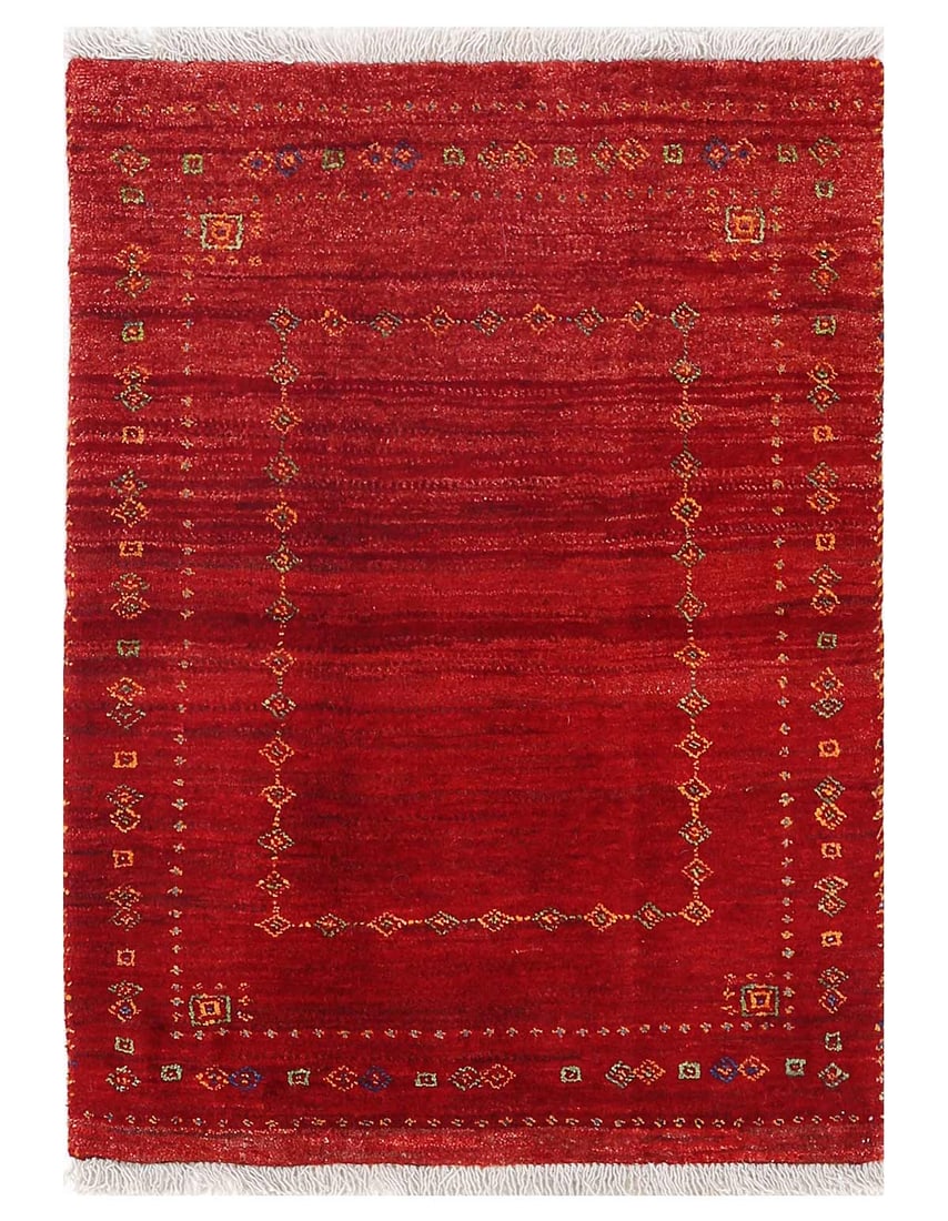 Fine Hand knotted Persian Gabbeh 2'X 3' (1 of 3)