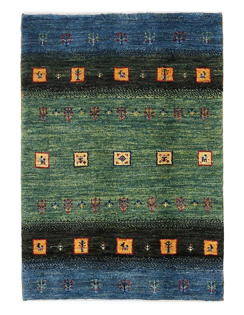 Fine Hand knotted Persian Gabbeh 2'X 3' (1 of 3)