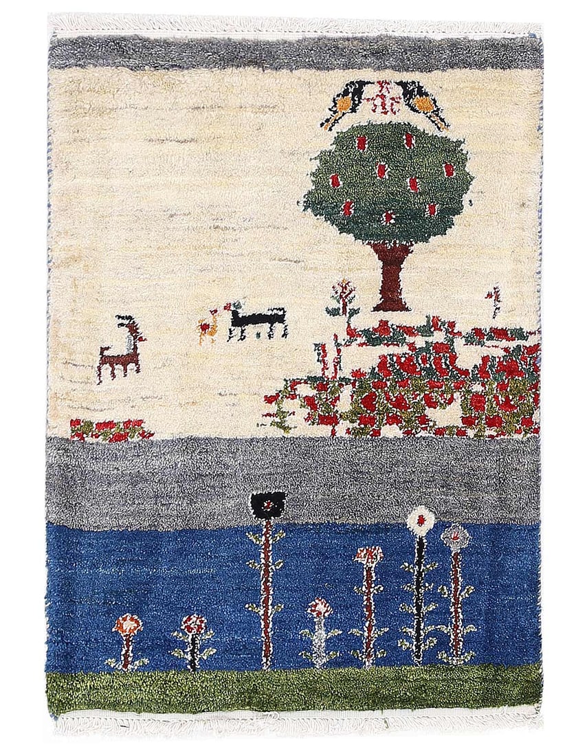 Fine Hand knotted Persian Gabbeh 2'2"X 3': Fine Hand knotted Persian Gabbeh 2'2"X 3' - NEW, Gabbeh, Hand-Knotted, Lamb's Wool, 300 -D13918- 862.This item is part of our fine auction collection which includes many fine home accessories includin