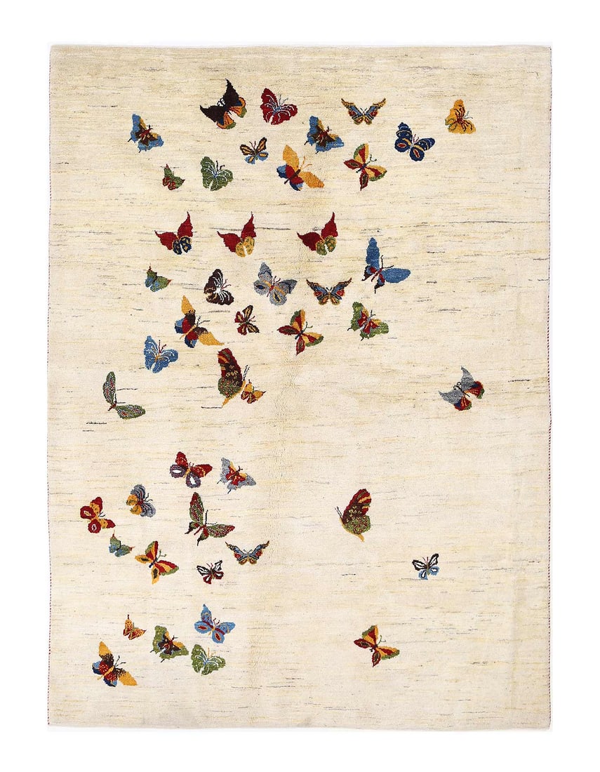 Fine Hand knotted Persian Gabbeh Rug 5'9'' X 7'11'': Fine Hand knotted Persian Gabbeh Rug 5'9'' X 7'11'' - New, Gabbeh, Hand-Knotted, Lamb's Wool, 300 -D13882- 862.This item is part of our fine auction collection which includes many fine home accessorie