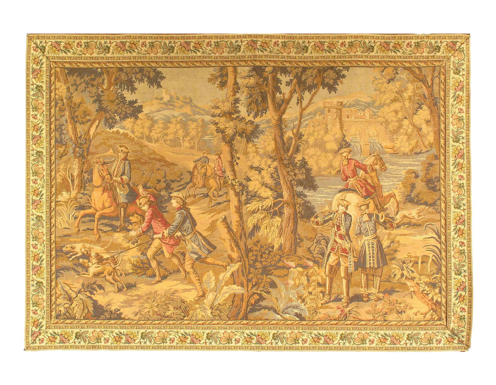 Fine Hand Knotted Vintage Tapestery 4'9'' X 6'9'' (1 of 4)