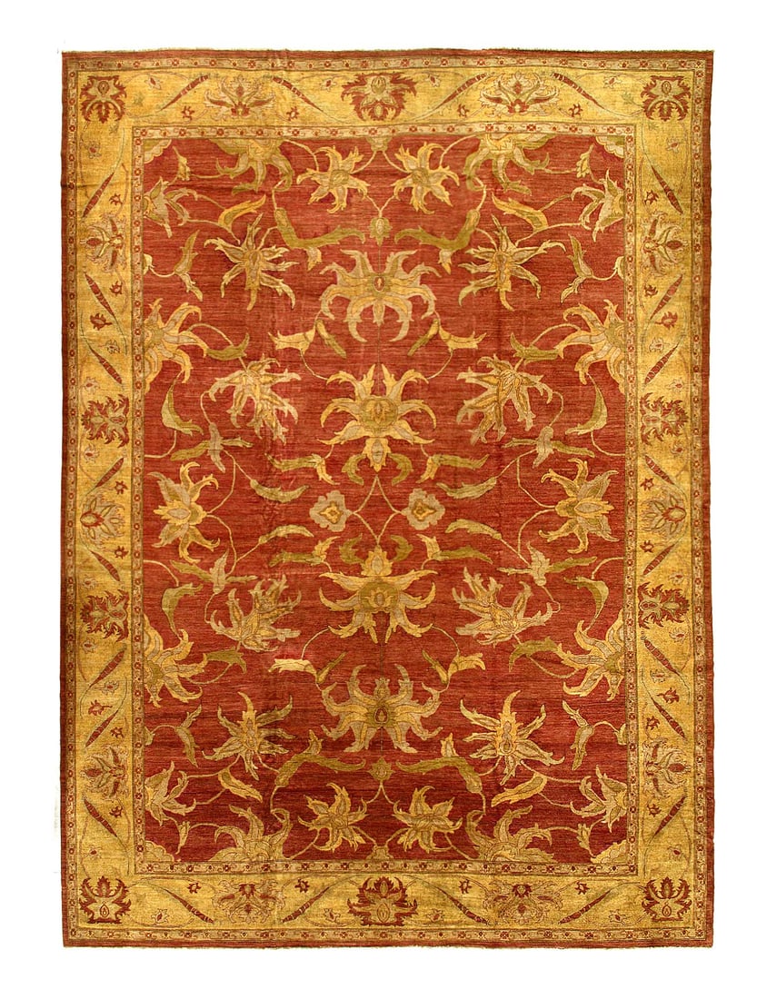 Brown Color Fine Hand knotted Farahan rug 14' X 19'6'' (1 of 4)