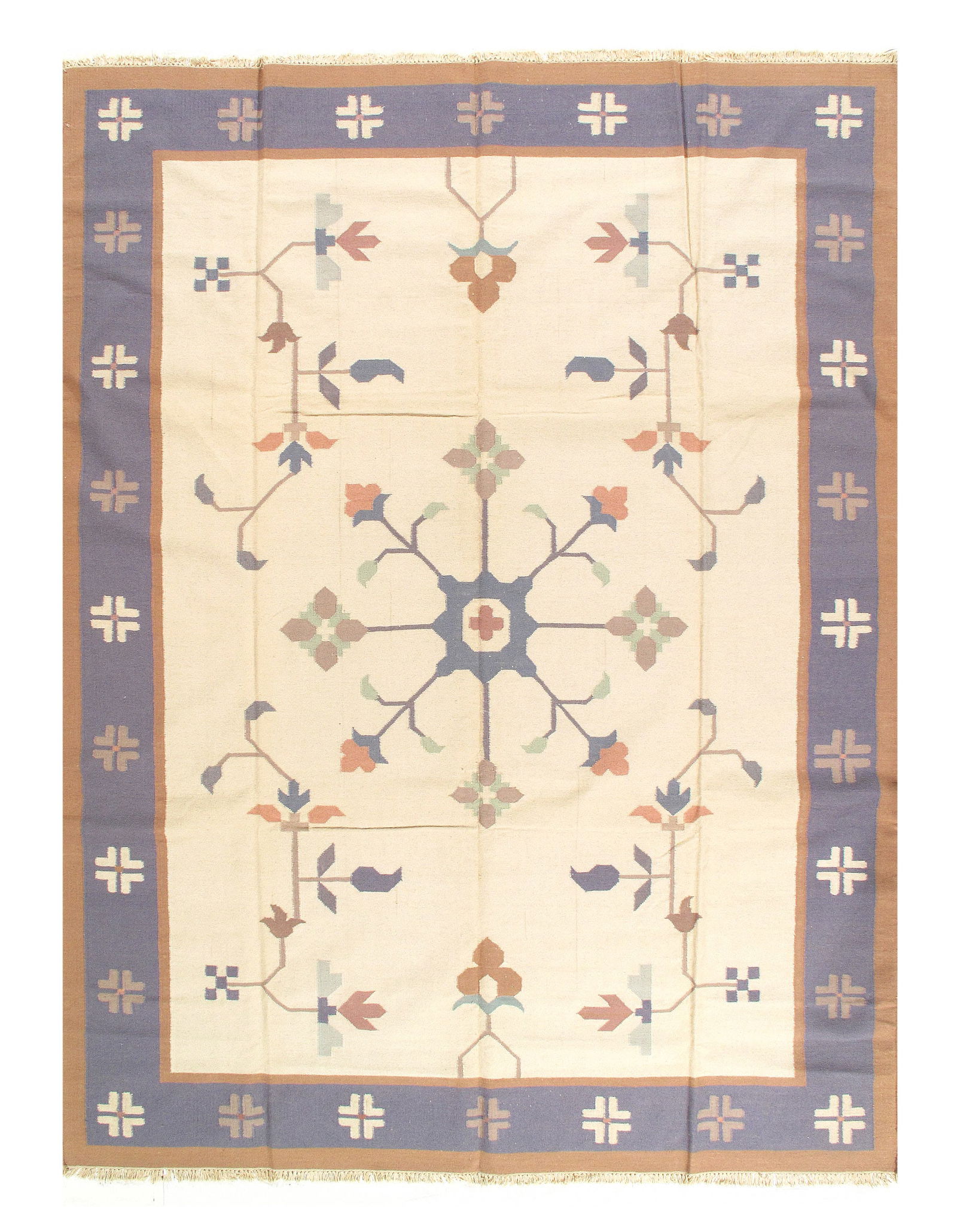 Ivory Color Hand Woven Rug 9'2'' X 12' (1 of 3)