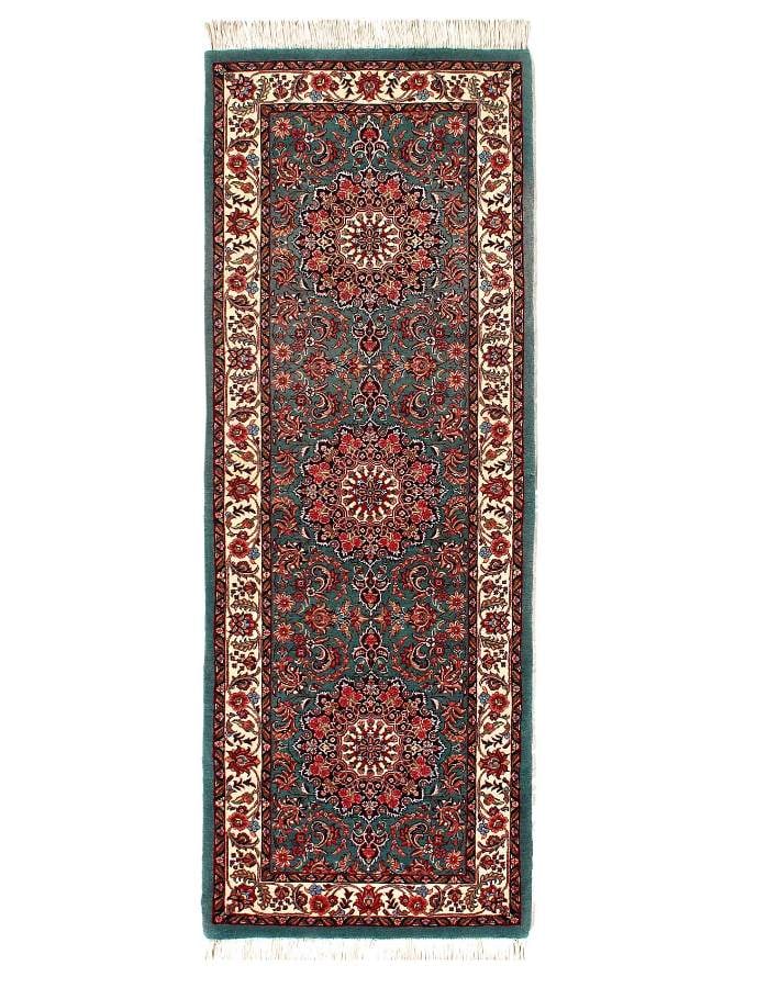 Hand knotted Bidjar runner 2'7"X 7': Hand knotted Bidjar runner 2'7"X 7' - NEW, Bidjar, Hand-Knotted, Wool & Silk, 300 -D15149- 862.This item is part of our fine auction collection which includes many fine home accessories including anti