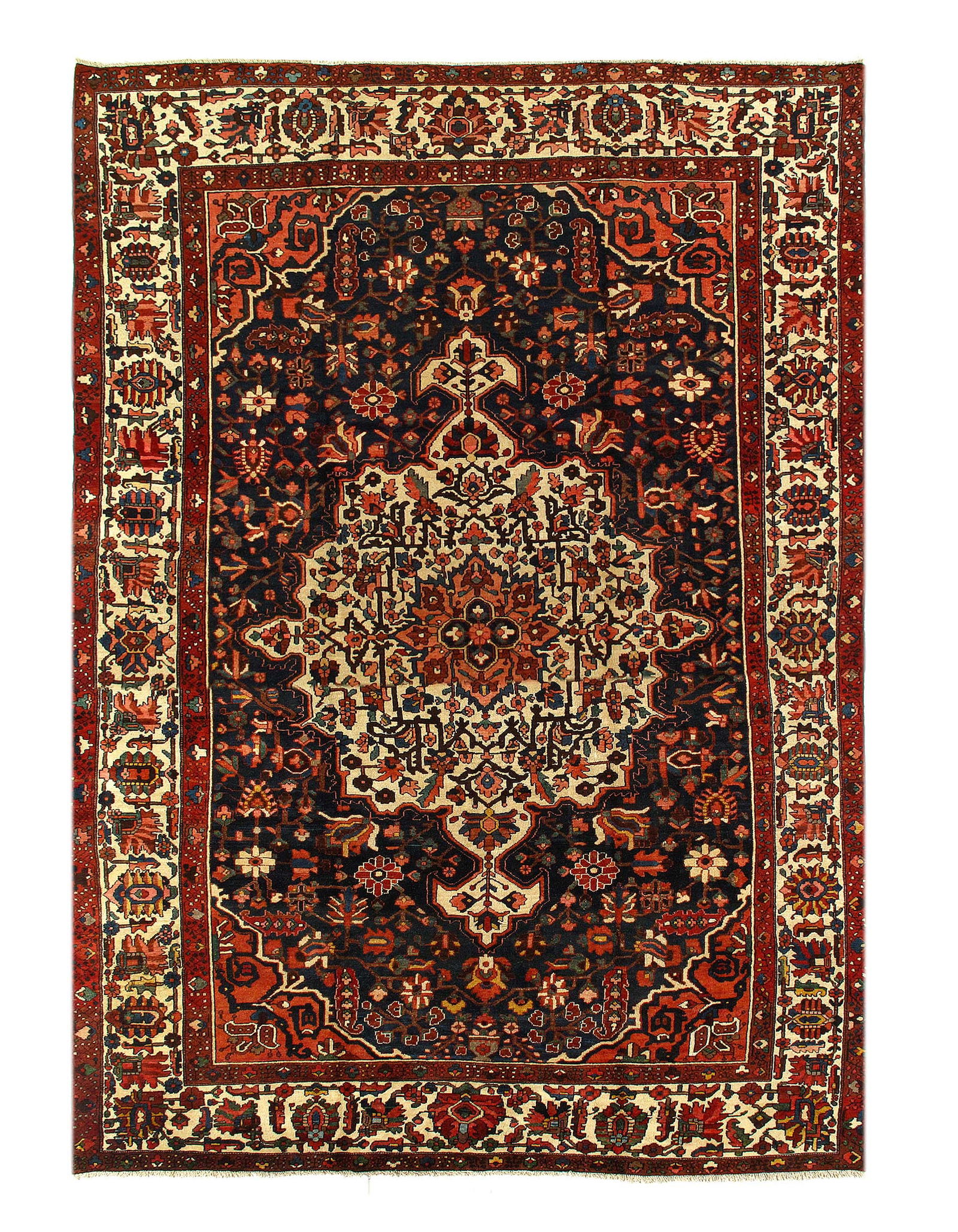 Persian Sami Antique Bakhtiari Hand-Knotted Rug 10'11'' X15'3'' (1 of 3)