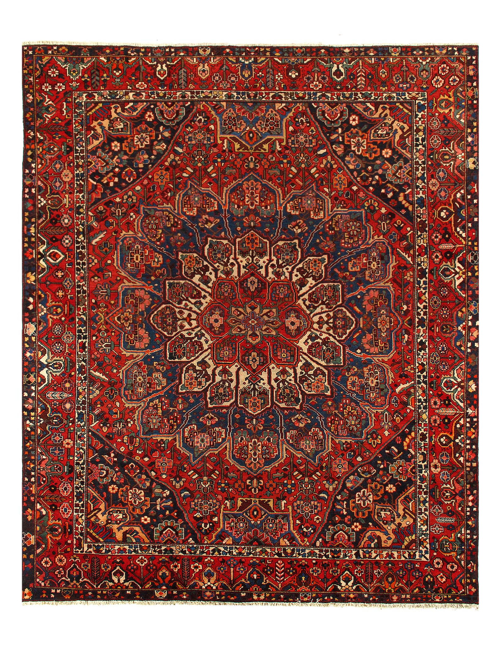 Persian Sami Antique Bakhtiari Hand-Knotted 10'8'' X 12'11'' (1 of 18)