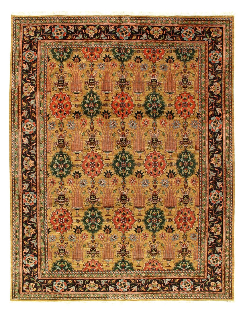 Fine Hand Knotted Augra Rug 9'x 12': Fine Hand Knotted Augra Rug 9'x 12' - NEW, Agra, Hand-Knotted, Lamb's Wool, 300 -W55031- 862.This item is part of our fine auction collection which includes many fine home accessories including antiqu