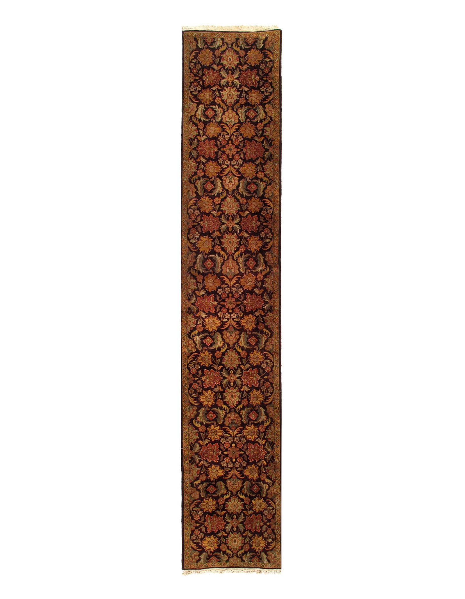 Maroon Fine Hand Knotted Agra Runnere 2'5'' X 18': Maroon Fine Hand Knotted Agra Runnere 2'5'' X 18' - New, Agra, Hand-Knotted, Lamb's Wool, 300 -25981- 862.This item is part of our fine auction collection which includes many fine home accessories inc