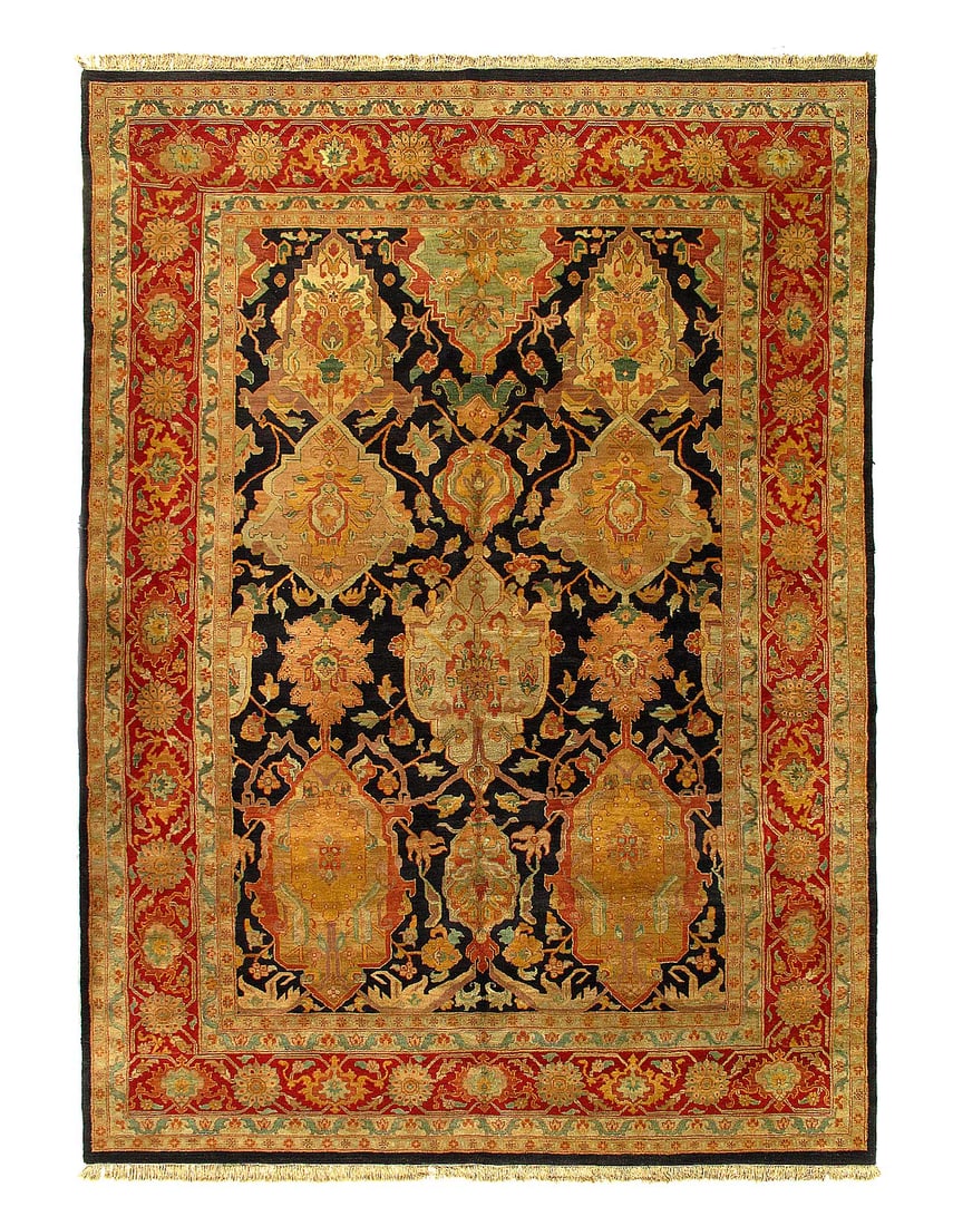 Fine Hand knotted Agra rug 10' X 14'4'' (1 of 3)