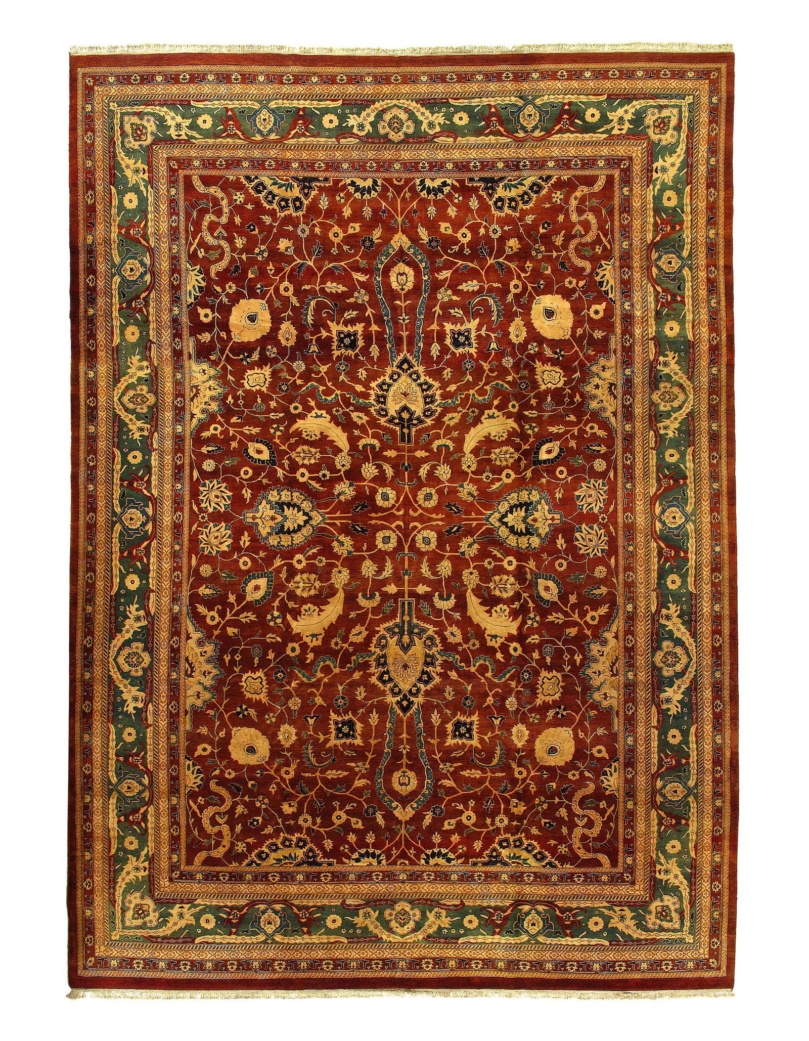 Hand Knotted Indian Agra rug 14'2"X 20' (1 of 4)