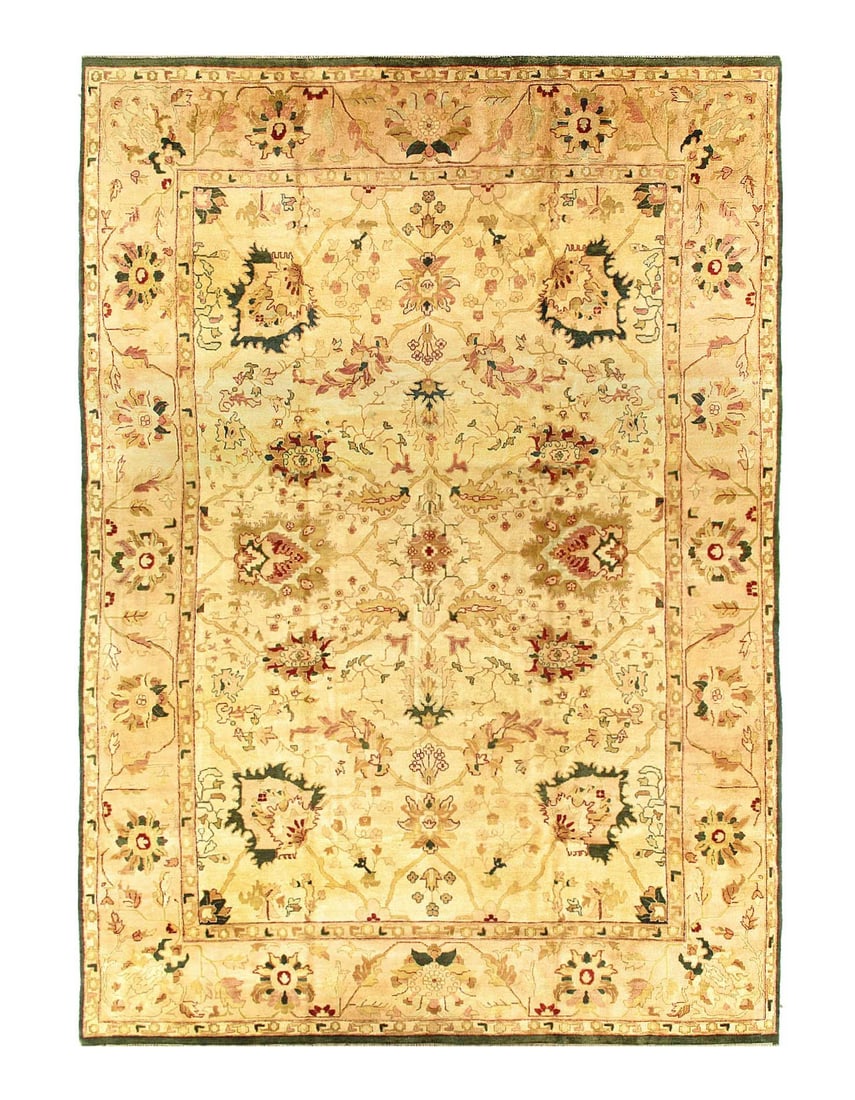 Hand Knotted Indian Agra rug 12'X 14'6" (1 of 3)