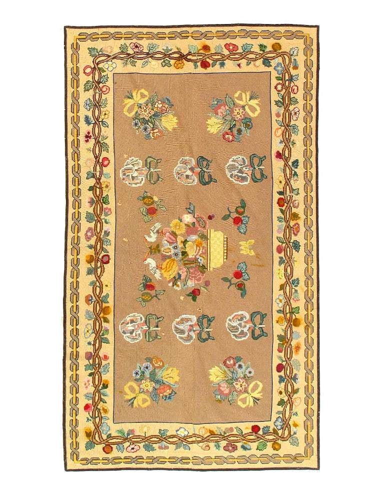 Fine Flat Weave Chinese Aubusson 3'8'' X 6'11'': Fine Flat Weave Chinese Aubusson 3'8'' X 6'11'' - Circa 1980, Abussan, Flatweave, Flat Weave, 300 -38610- 862.This item is part of our fine auction collection which includes many fine home accessories