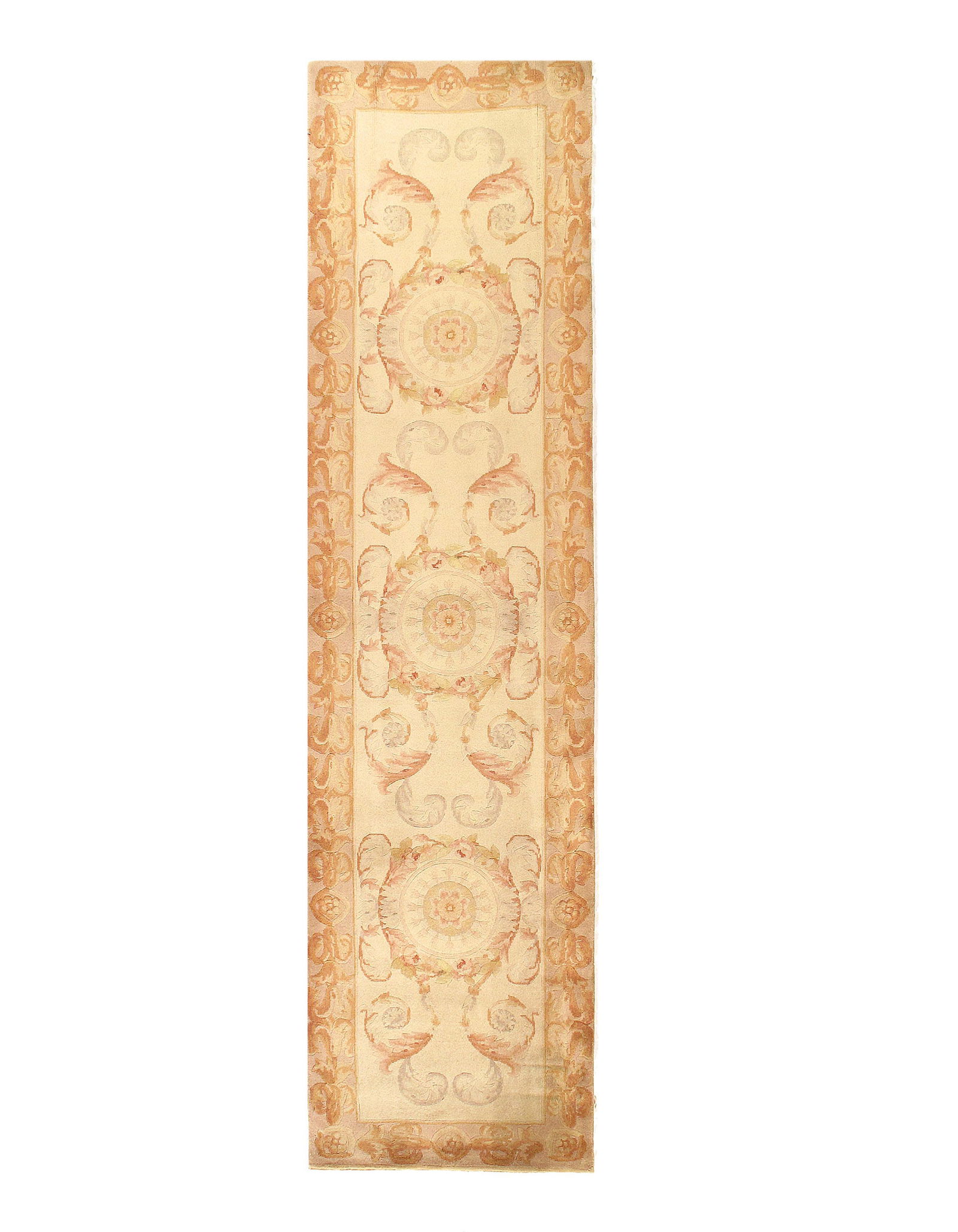 Beige Color Fine Hand-Knotted Abusson Runner 2'7'' X 10': Beige Color Fine Hand-Knotted Abusson Runner 2'7'' X 10' - New, Abussan, Hand-Knotted, Lamb's Wool, 300 -25568- 862.This item is part of our fine auction collection which includes many fine home acces