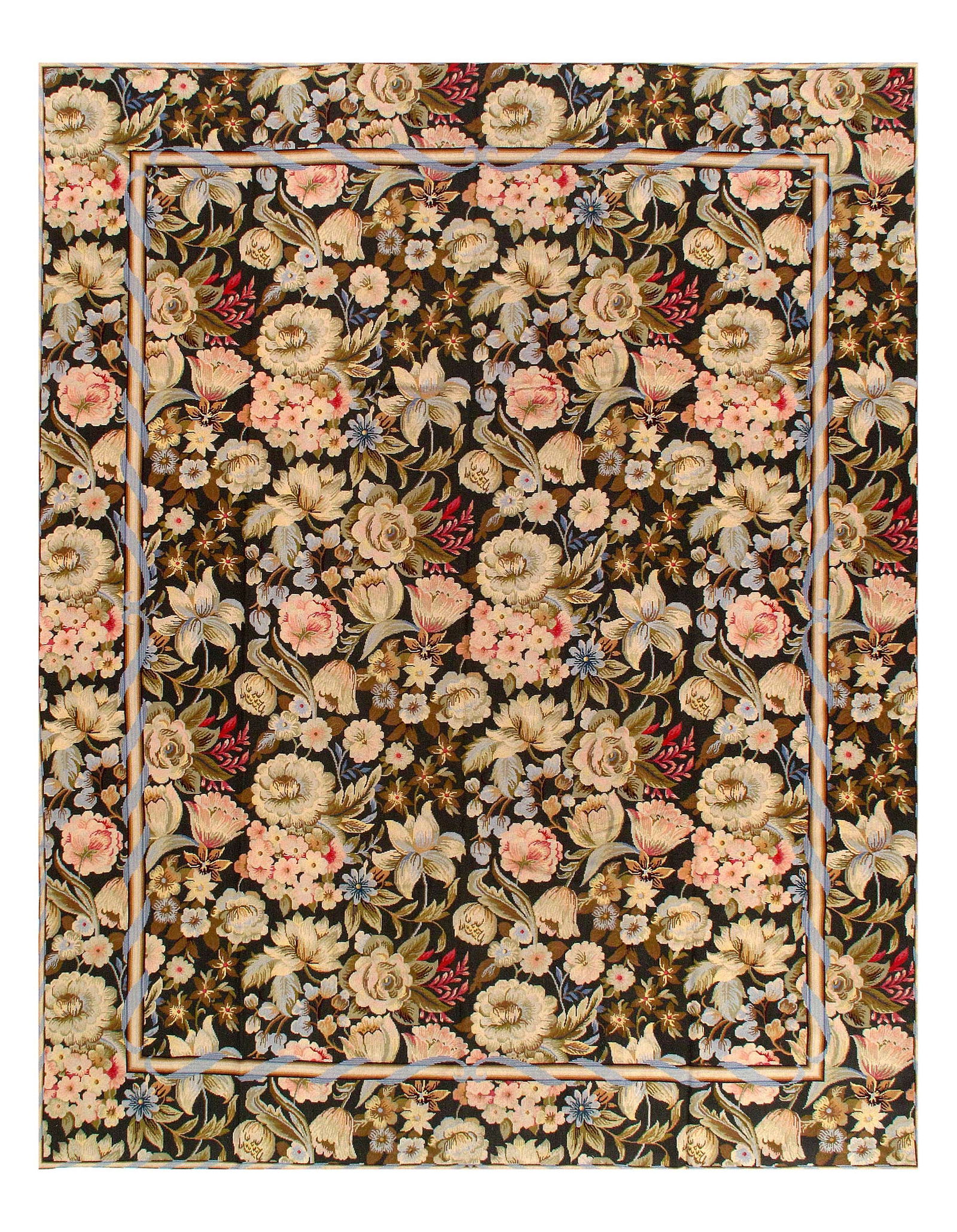 Hand-woven Wool French Aubusson Rug 7'8'' X 9'11'' (1 of 3)