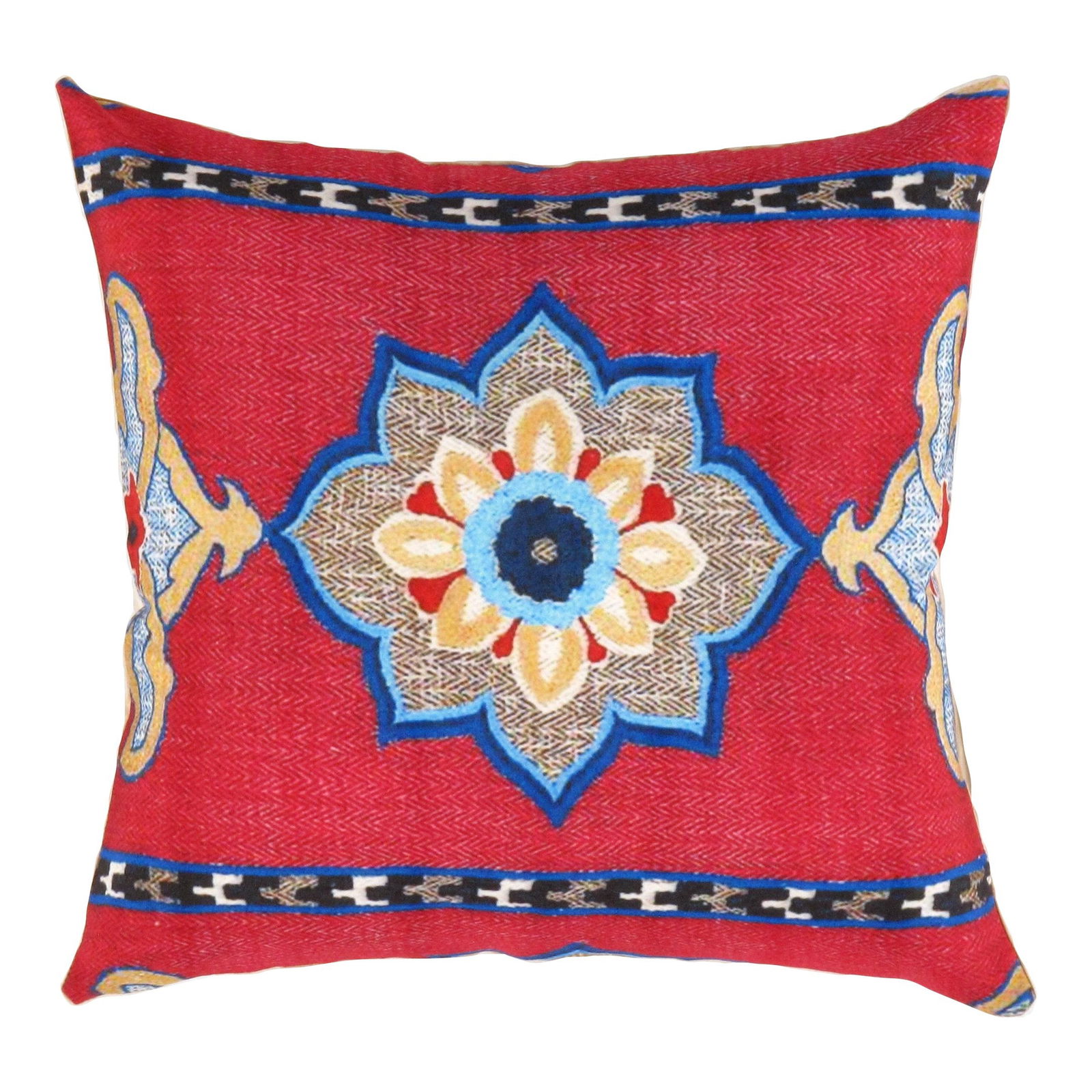 Pasargad Turkish Fine Silk oriental Pillow 16": Pasargad Turkish Fine Silk oriental Pillow 16" - New, Suzani, Hand-made, Pure Silk, 300 -pps38- 862.This item is part of our fine auction collection which includes many fine home accessories including