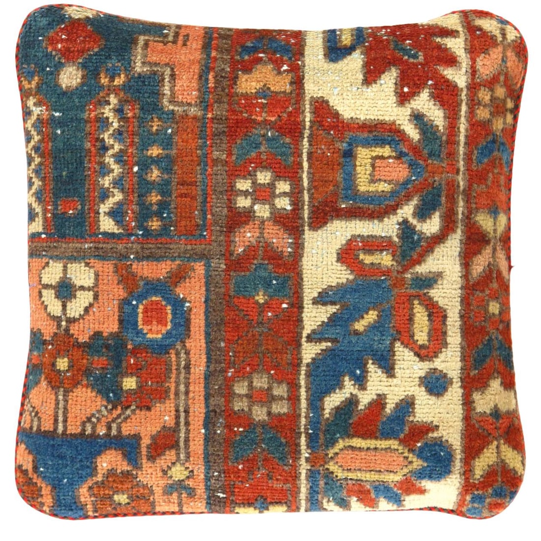 Pasargad Vintage Hand Knotted Farahan Rug Pillow 20': Pasargad Vintage Hand Knotted Farahan Rug Pillow 20' - N/A, Farahan, Hand-Woven, Lamb's Wool, 300 -K 223- 862.This item is part of our fine auction collection which includes many fine home accessories