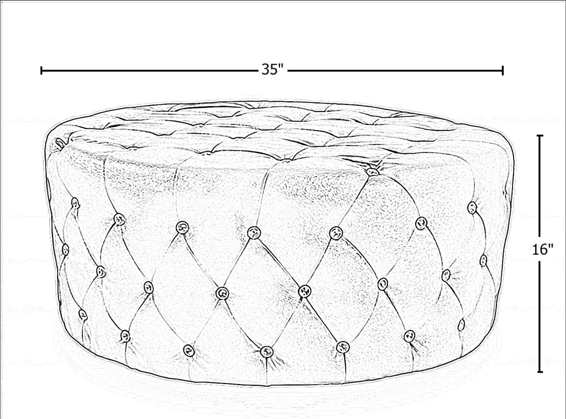 Pu Leather Ottoman - 5