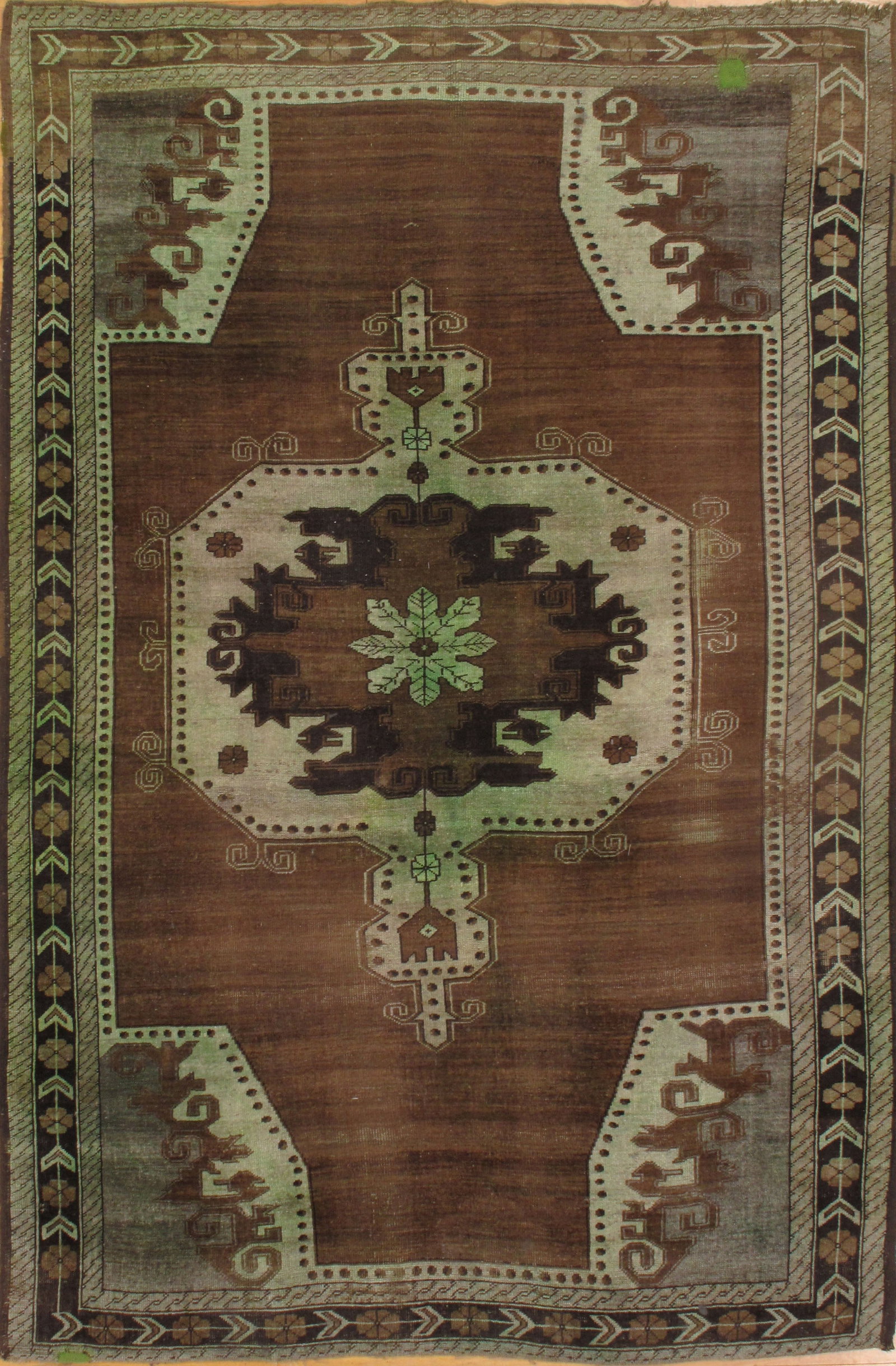 Turkish Oushak 7'X11': Turkish Oushak 7'X11' - Circa 1950, Traditional, Hand-Knotted, Wool, 300 -D08078- 862.This item is part of our fine auction collection which includes many fine home accessories including antique rugs,