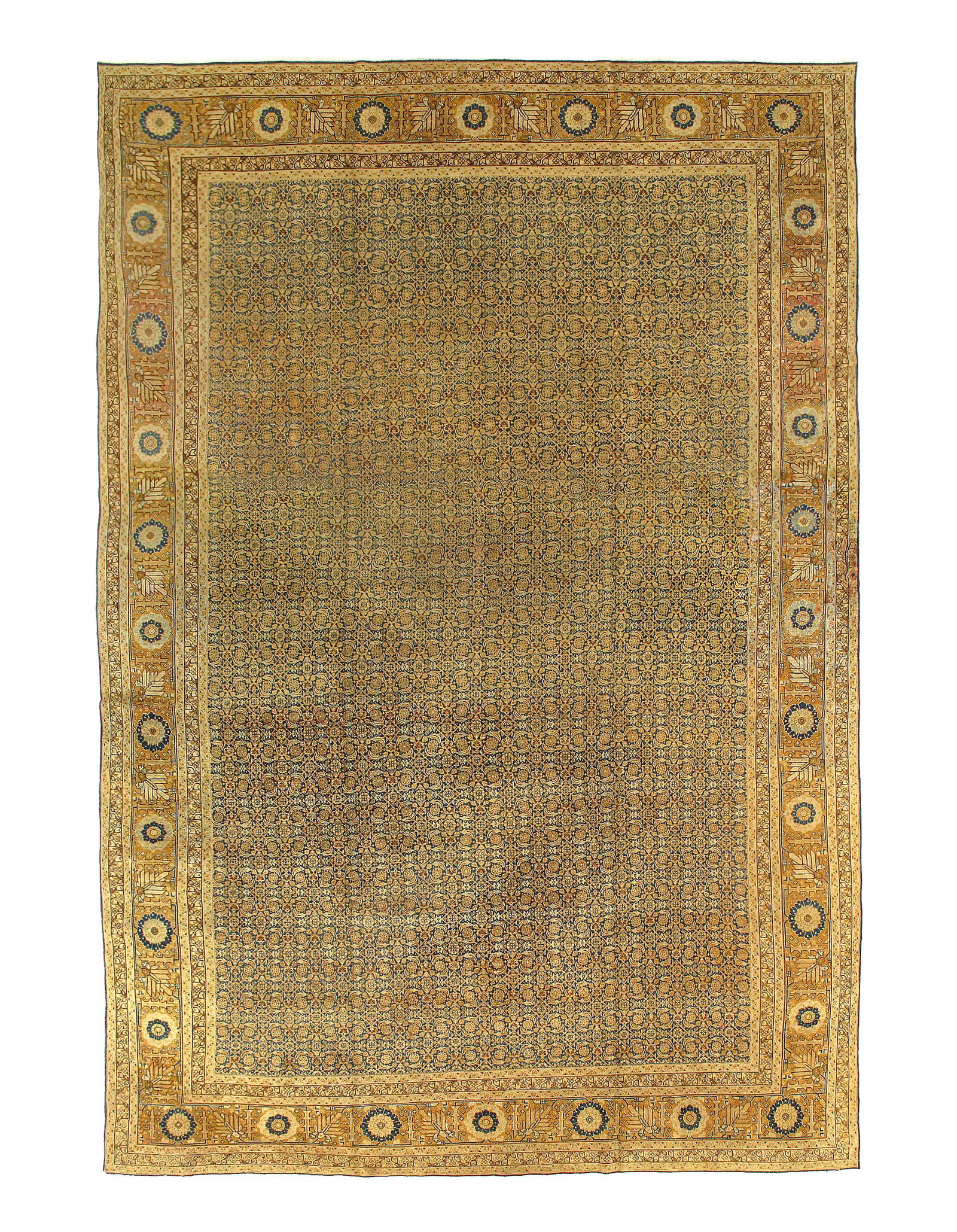 Antique Persian Tabriz Rug - 10'8" x 17'6" (1 of 4)