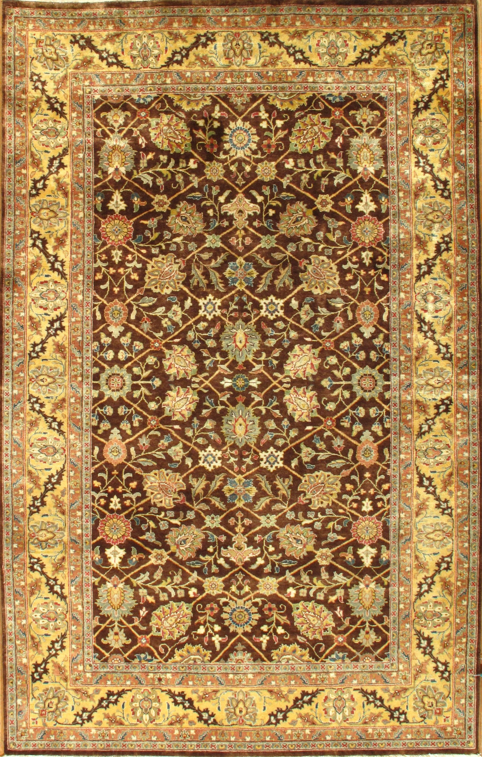 Light Brown Persian Tabriz design rug 5' X 8' (1 of 4)