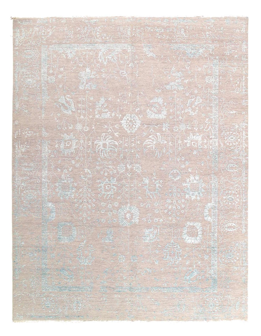 Fine Hand knotted Modern rug 9' X 12': Fine Hand knotted Modern rug 9' X 12' - NEW, Tabriz, Hand-Knotted, Wool & Silk, 300 -D12388- 862.This item is part of our fine auction collection which includes many fine home accessories including an