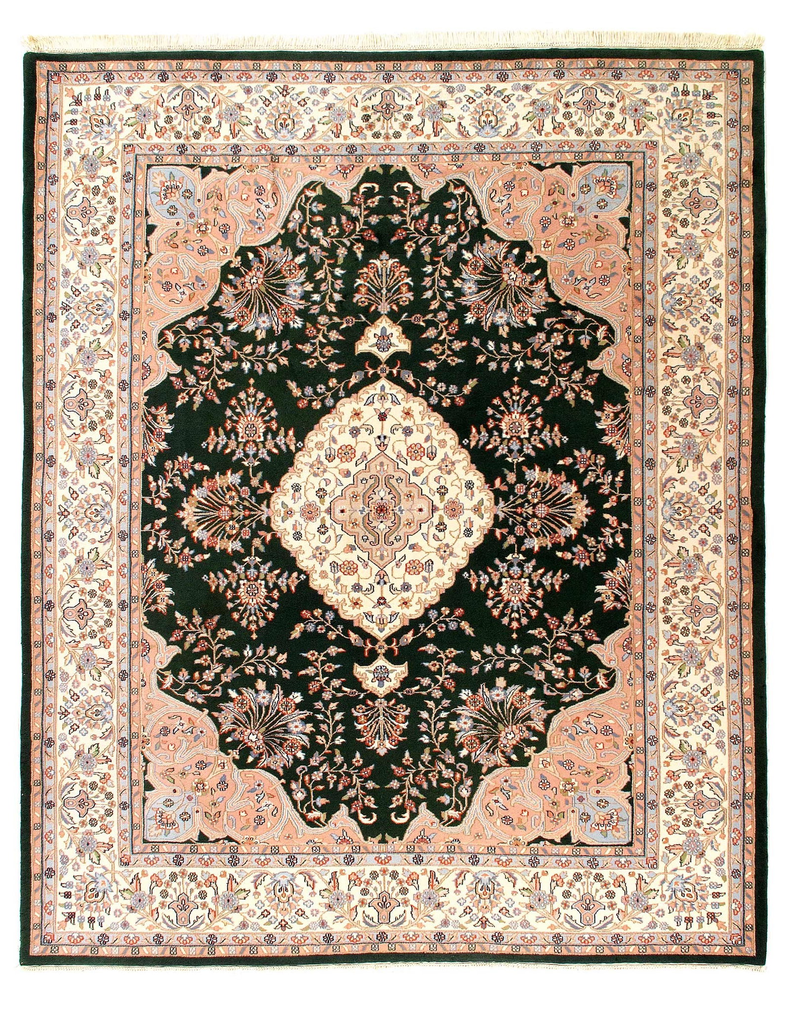 Fine Hand Knotted Persian Tabriz design 8' X 10': Fine Hand Knotted Persian Tabriz design 8' X 10' - New, Tabriz, Hand-Knotted, Lamb's Wool, 300 -32110- 862.This item is part of our fine auction collection which includes many fine home accessories in