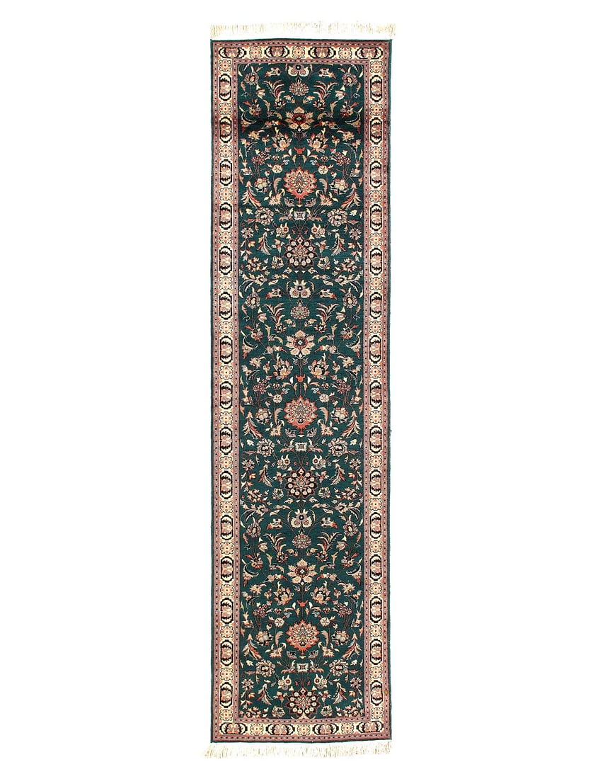 Fine Hand Knotted Persian Tabriz design 2'7'' X 10'6'': Fine Hand Knotted Persian Tabriz design 2'7'' X 10'6'' - New, Tabriz, Hand-Knotted, Lamb's Wool, 300 -D03131- 862.This item is part of our fine auction collection which includes many fine home accesso