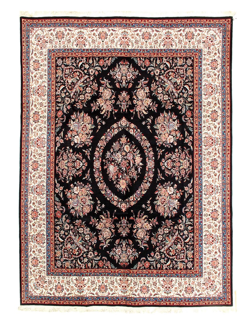 Fine Hand knotted rug 9'2"X 12'5": Fine Hand knotted rug 9'2"X 12'5" - NEW, Tabriz, Hand-Knotted, Lamb's Wool, 300 -W52638- 862.This item is part of our fine auction collection which includes many fine home accessories including antiqu