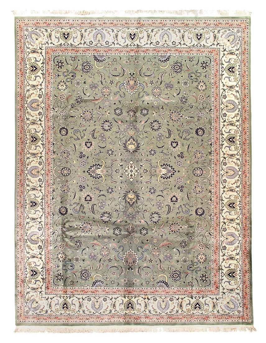 Fine Hand Knotted all over design rug 9'3"x 12'4" (1 of 3)