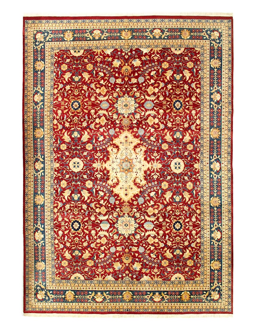 Fine Hand knotted Persian Tabriz Design 10' X 13'9'' (1 of 3)