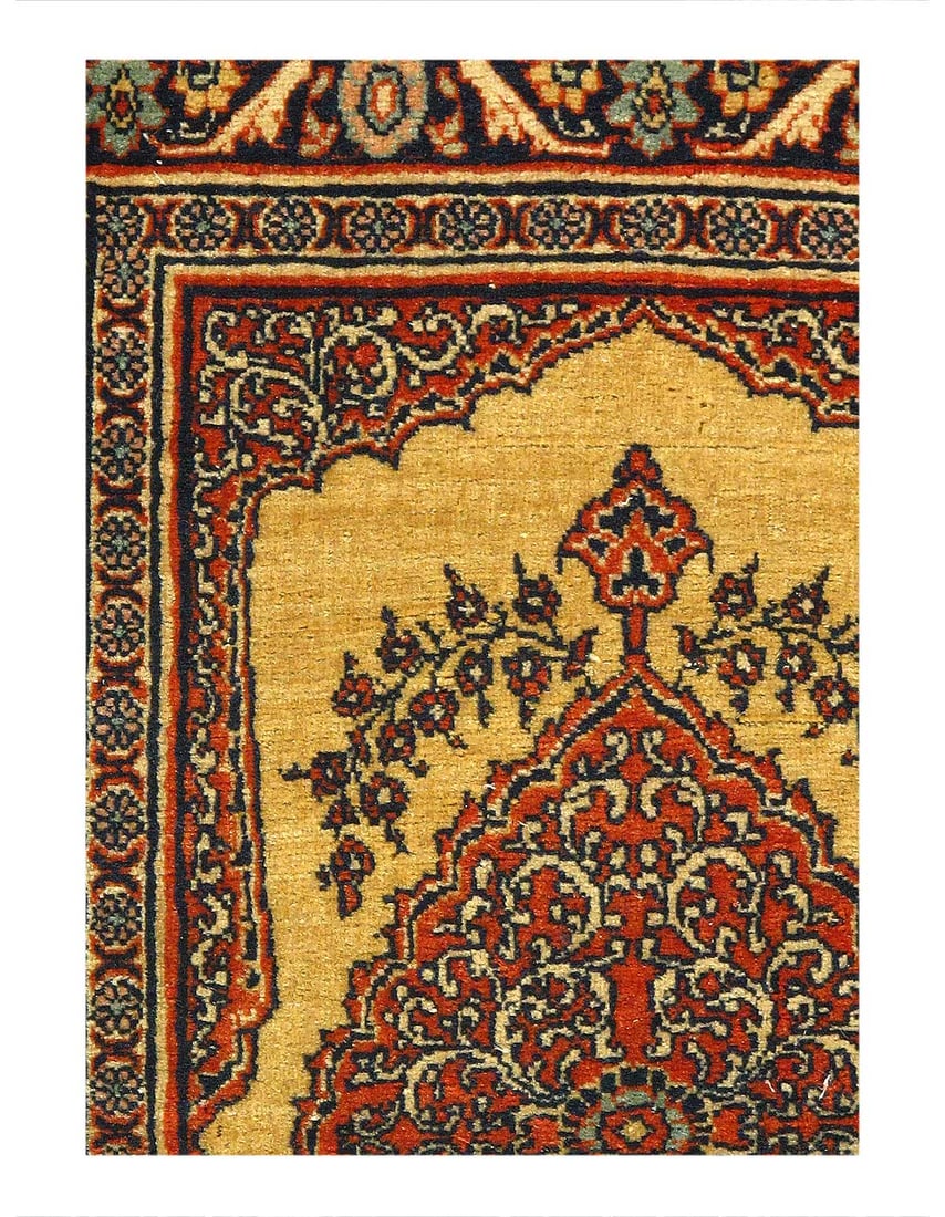 Rust Antique Tabriz 2'X 2'8" - 2